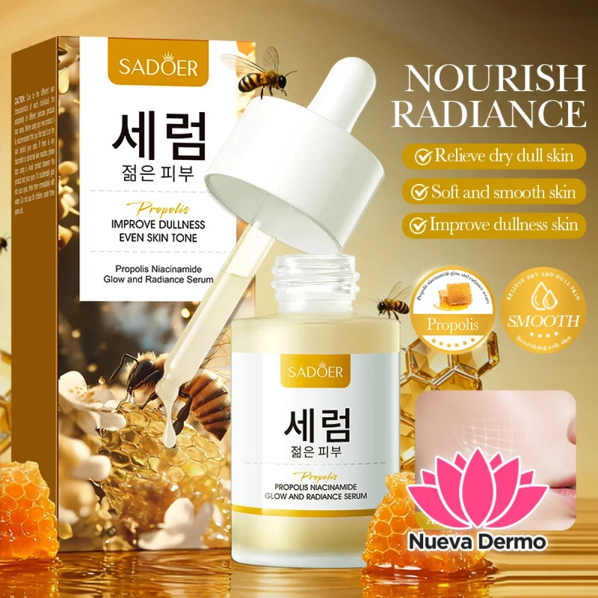 Sérum Iluminador y Revitalizante con Propóleo y Niacinamida 30 Ml 86235
