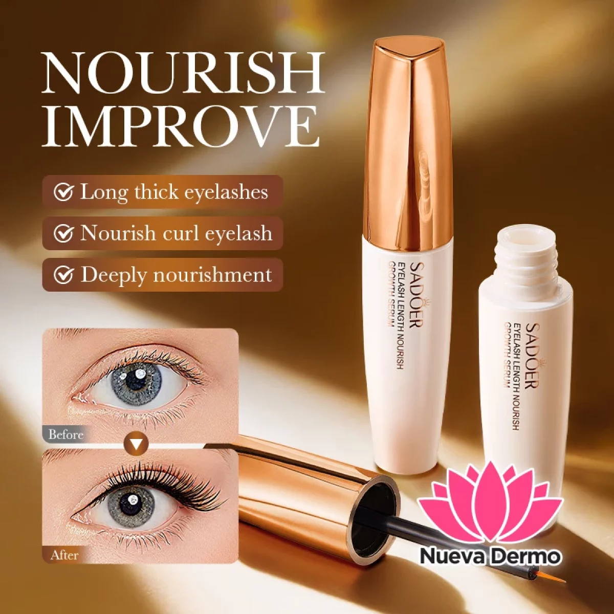 Serum Pestañas Efecto Natural Volumen
