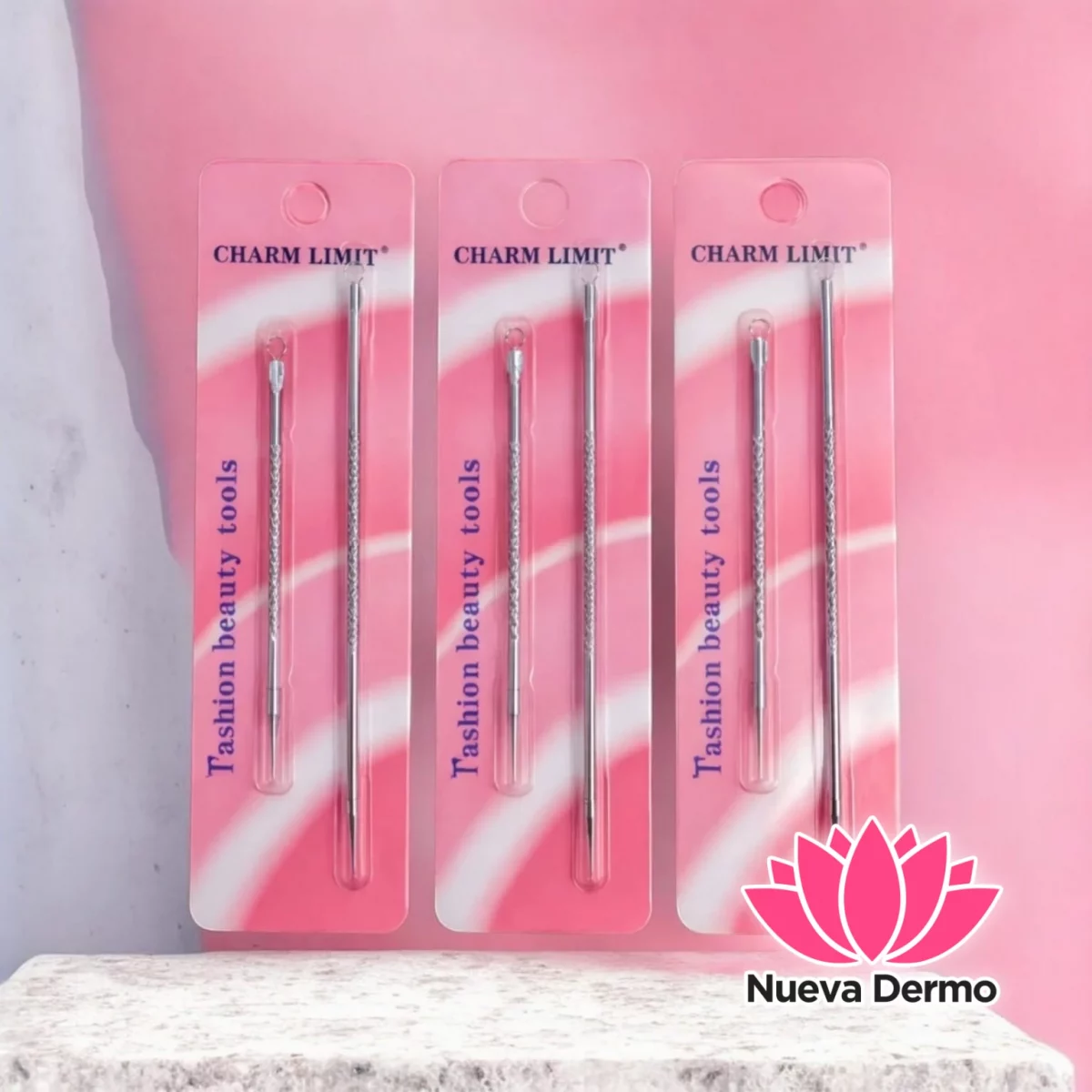 SET AGUJA*2 Extractor Removedor Acne Puntos Negros CHARIM LIMIT CML-801D