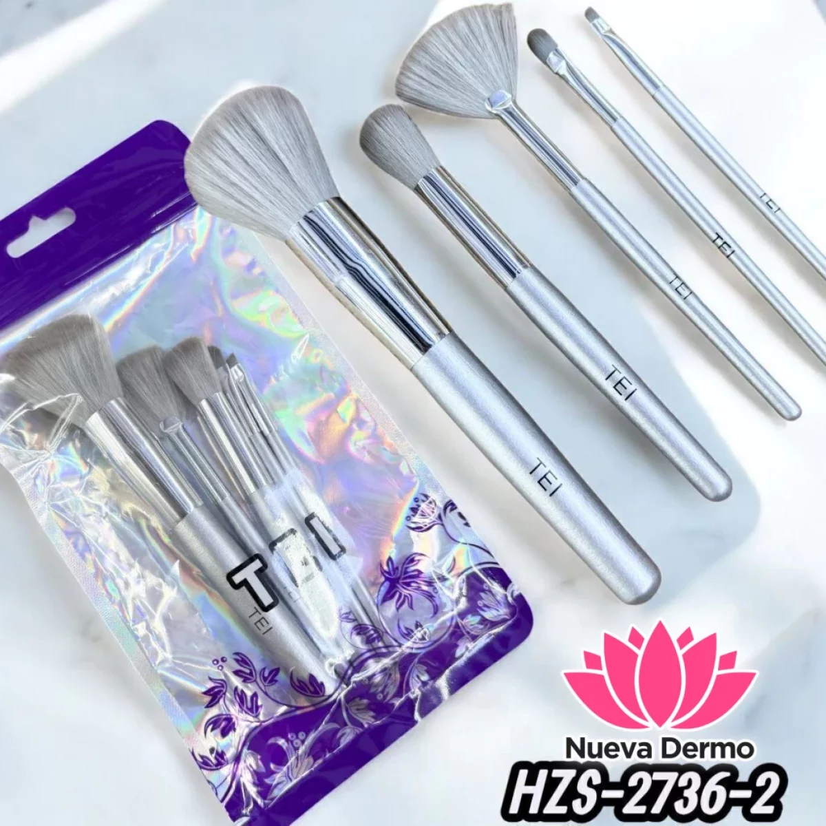 SET BROCHAS PARA MAQUILLAJE TEI CD: HZS-2736-2