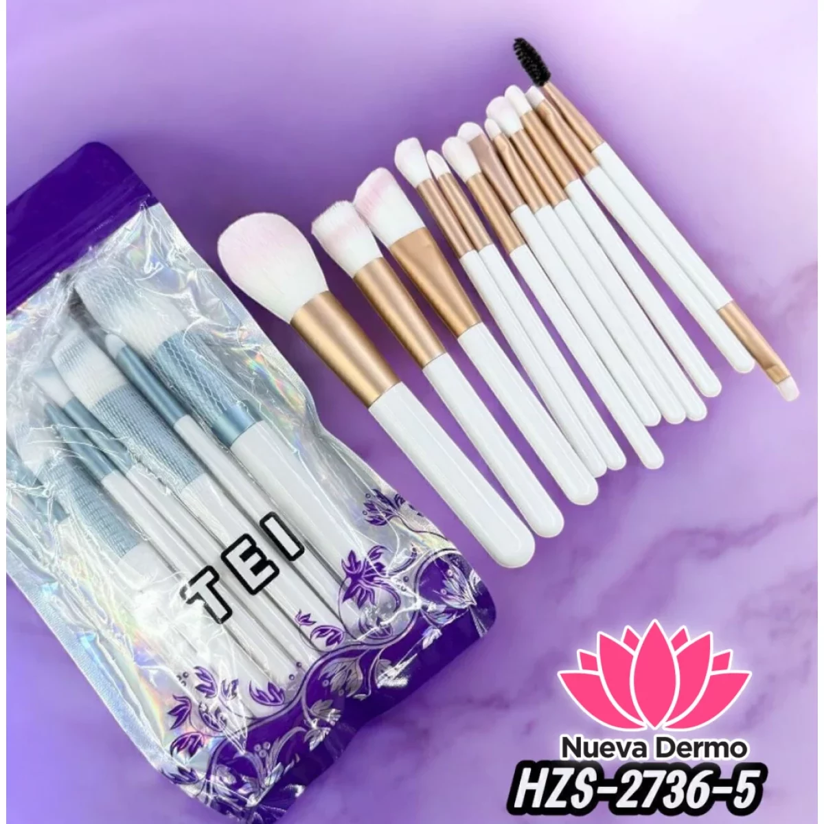 SET BROCHAS PARA MAQUILLAJE TEI CD: HZS-2736-5