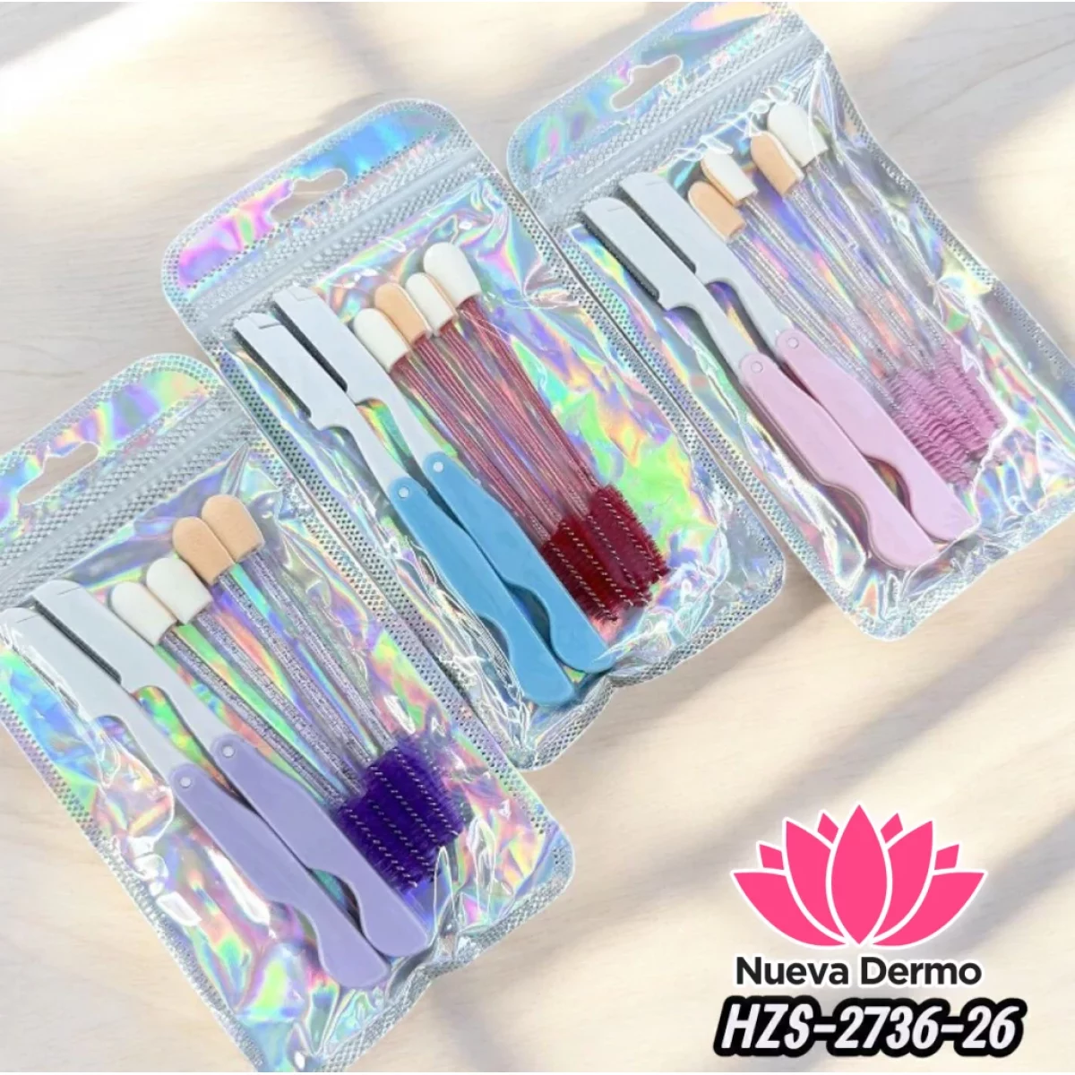 SET CEPILLOS + PINCEL + PERFILADOR TEI CD: HZS-2736-26