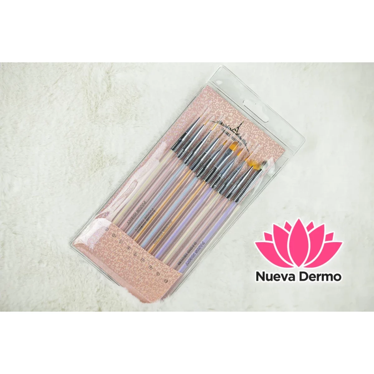 SET DE 10 PINCELES ARCOIRIS 21191