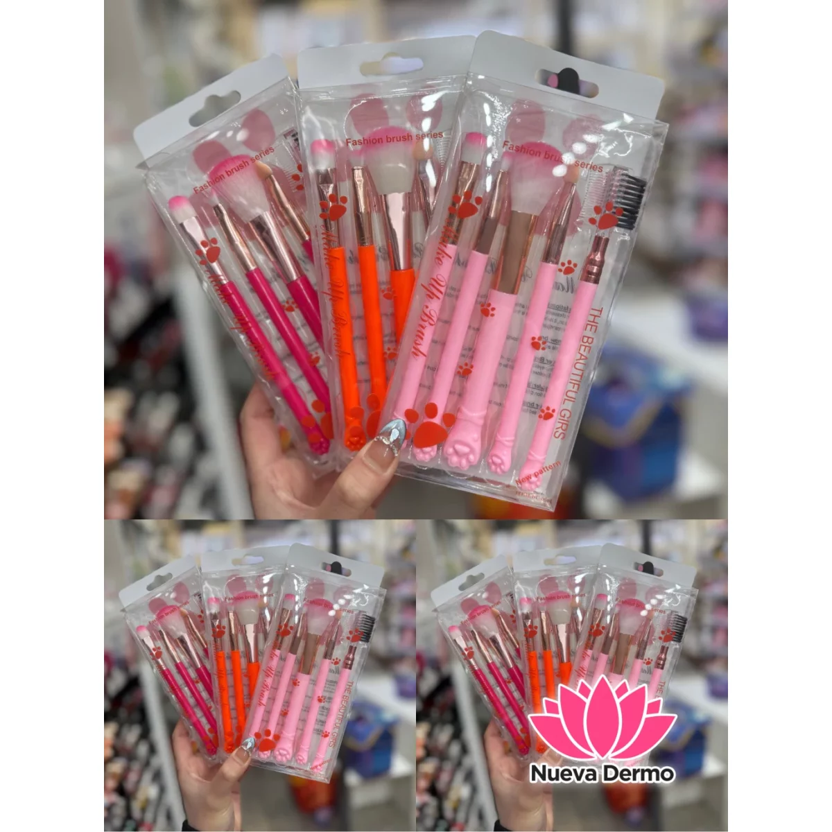 SET DE 5PCS BROCHA PARA MAQUILLAJE