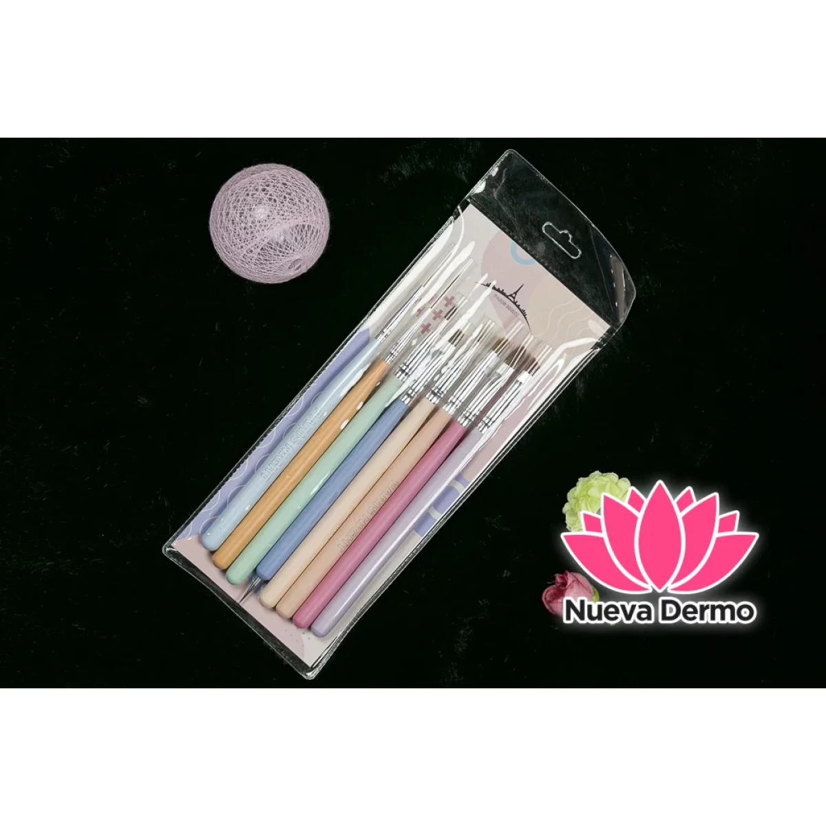 SET DE 7 PINCELES MACARON 21192