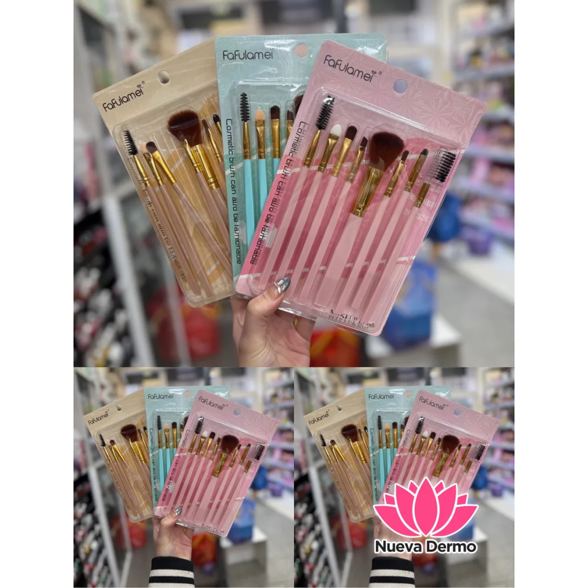 SET DE 8PCS BROCHA DE MAQUILLAJE FAFULAMEI