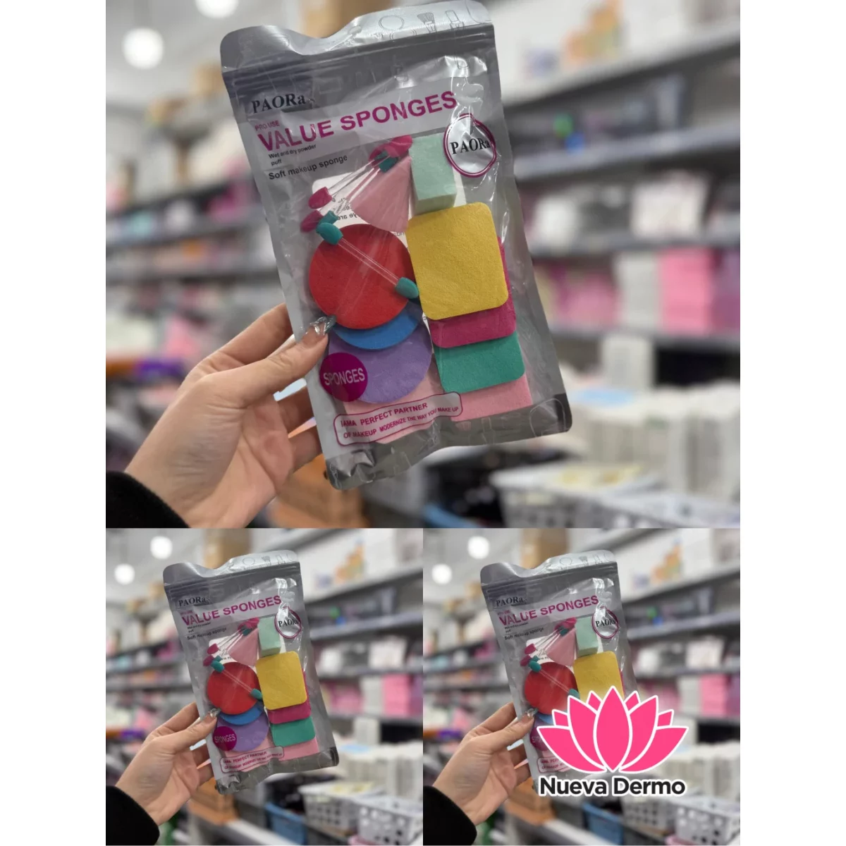 SET DE ESPONJA PARA MAQUILLAJE