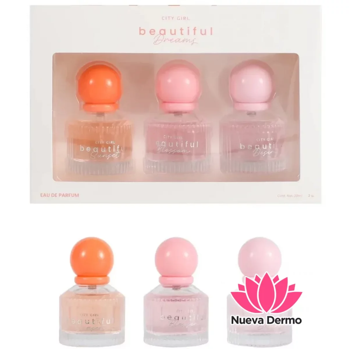 SET DE PERFUMES BEAUTIFUL DREAMS 3PCS