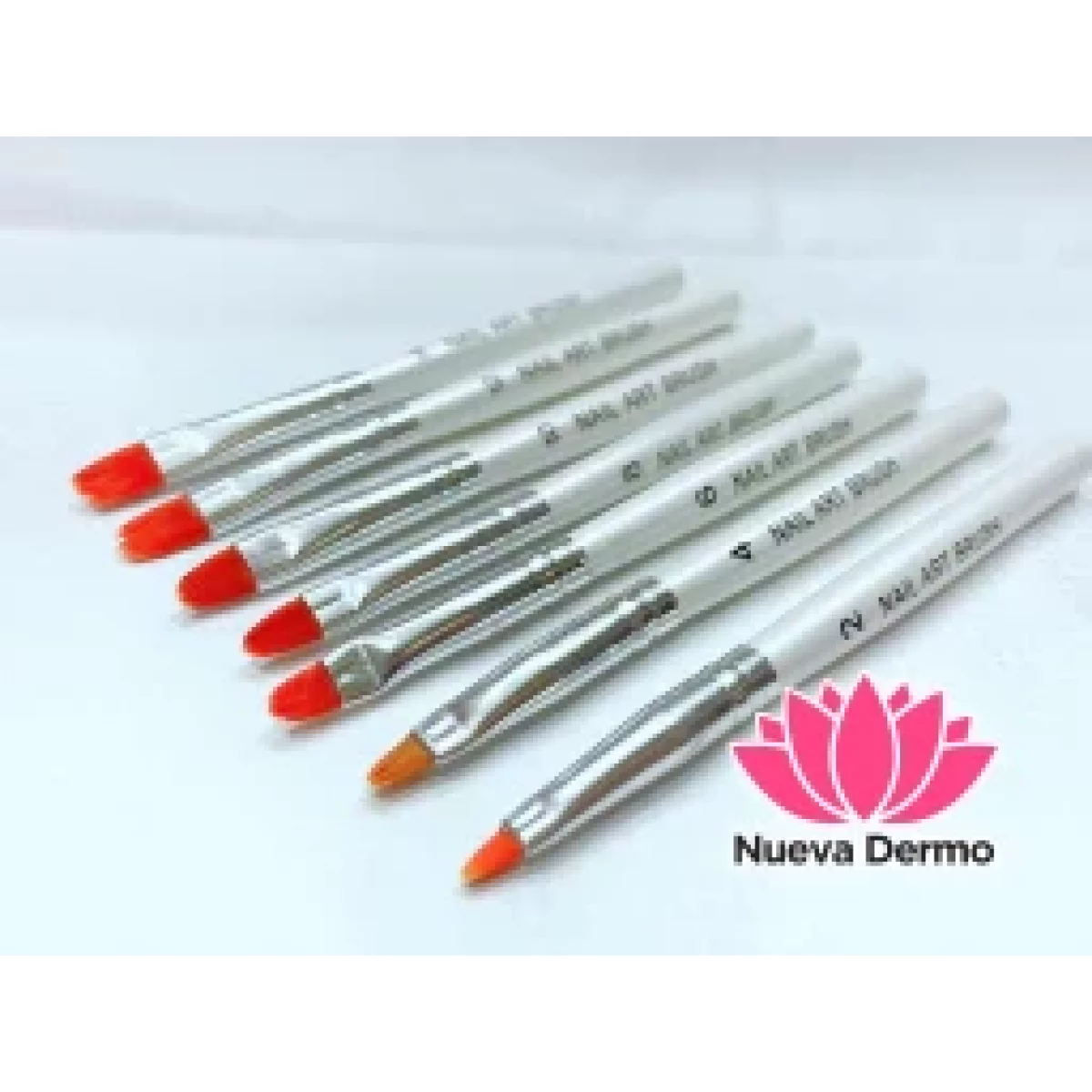 SET DE PINCELES NAIL ART PROFESIONAL X7