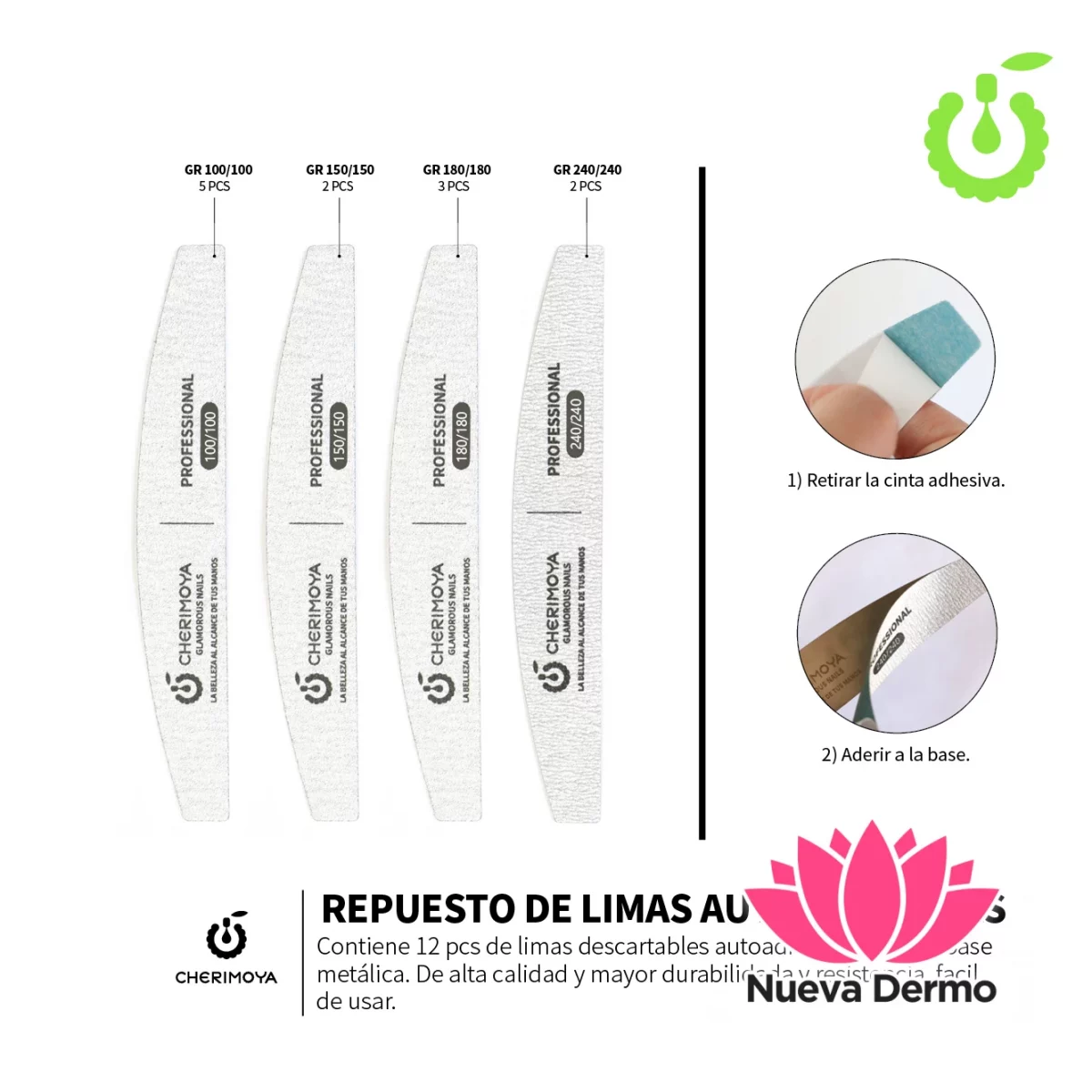 Set de repuestos para lima metal Cherimoya