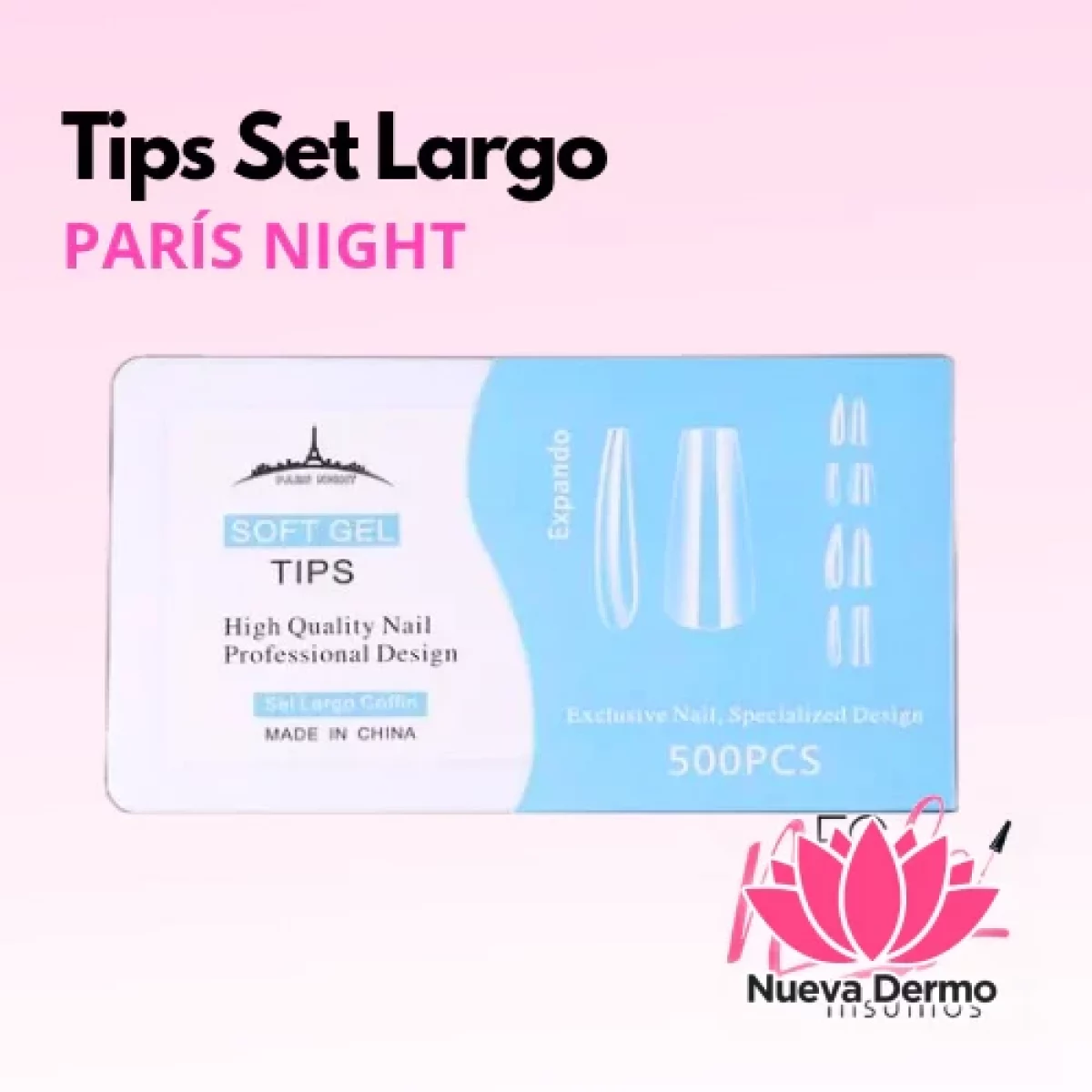 SET LARGO soft gel ×500 - PARÍS NIGHT