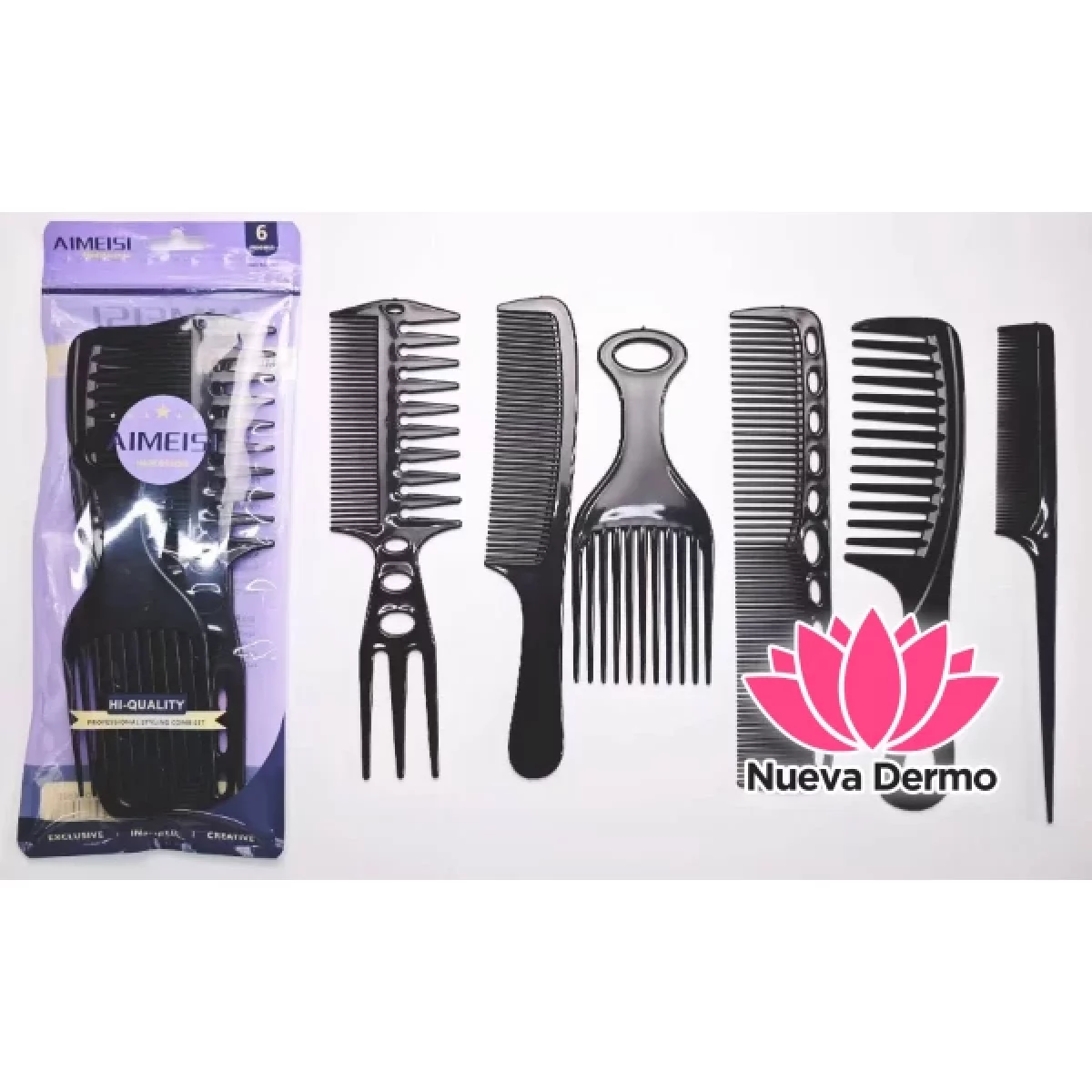 SET PEINE PARA PELUQUERIA 602D