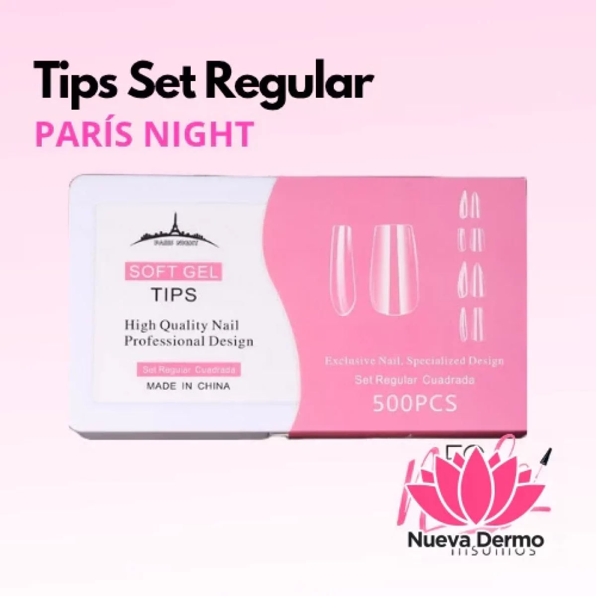 SET REGULAR soft gel ×500 - PARÍS NIGHT