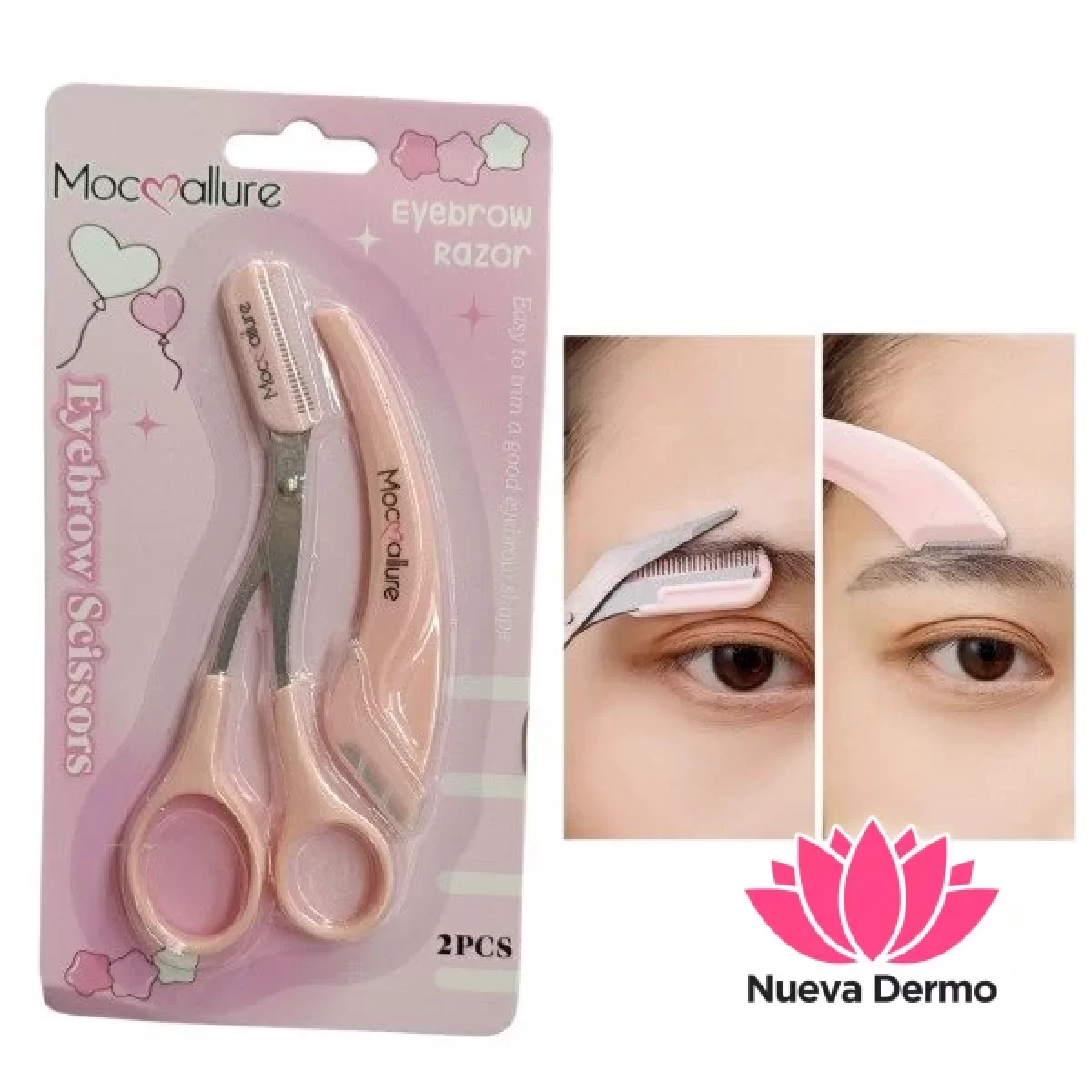 SET TIJERA PARA CEJA CON PERFILADOR FF033