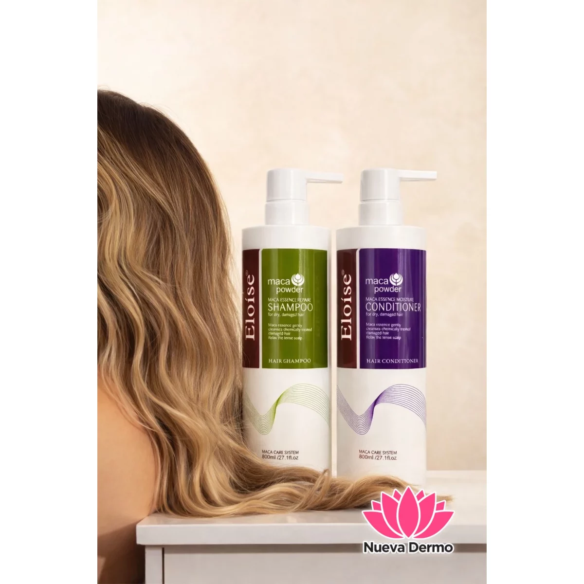 Shampoo/ Acondicionador Maca Powder Eloise 800ml SHAMPOO