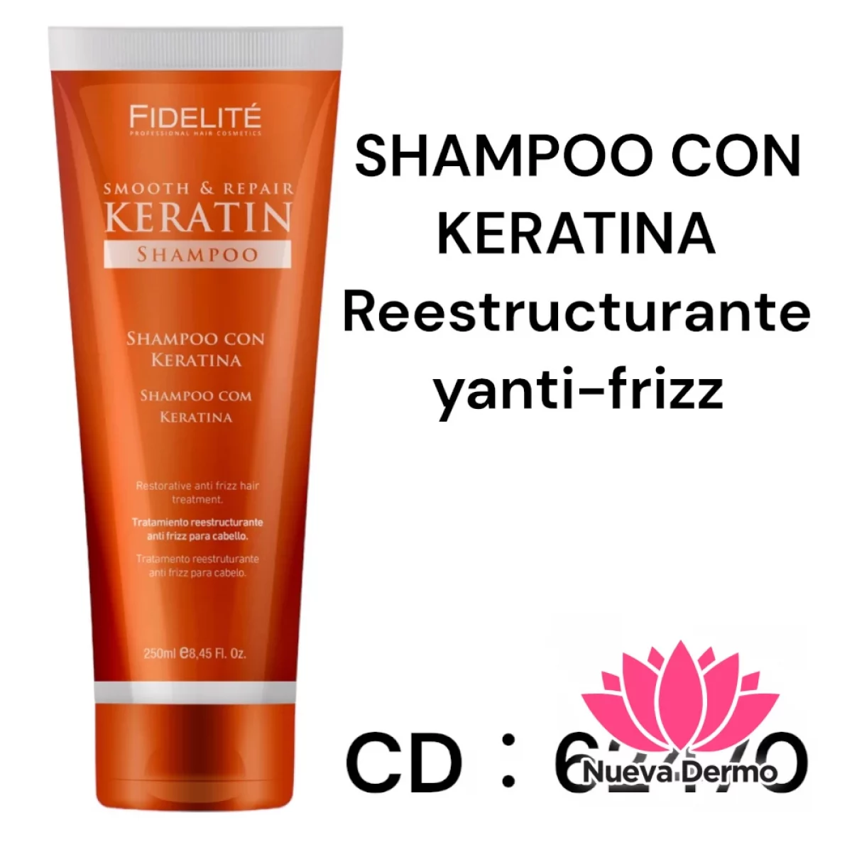 SHAMPOO CON KERATINA FIDELITE 62470 ART/726