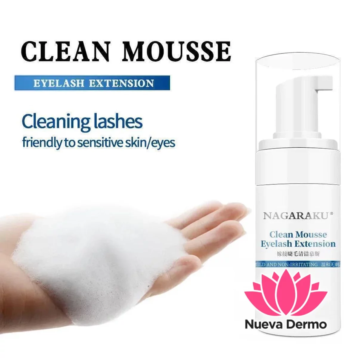 Shampoo Nagaraku Espuma Para Pestañas