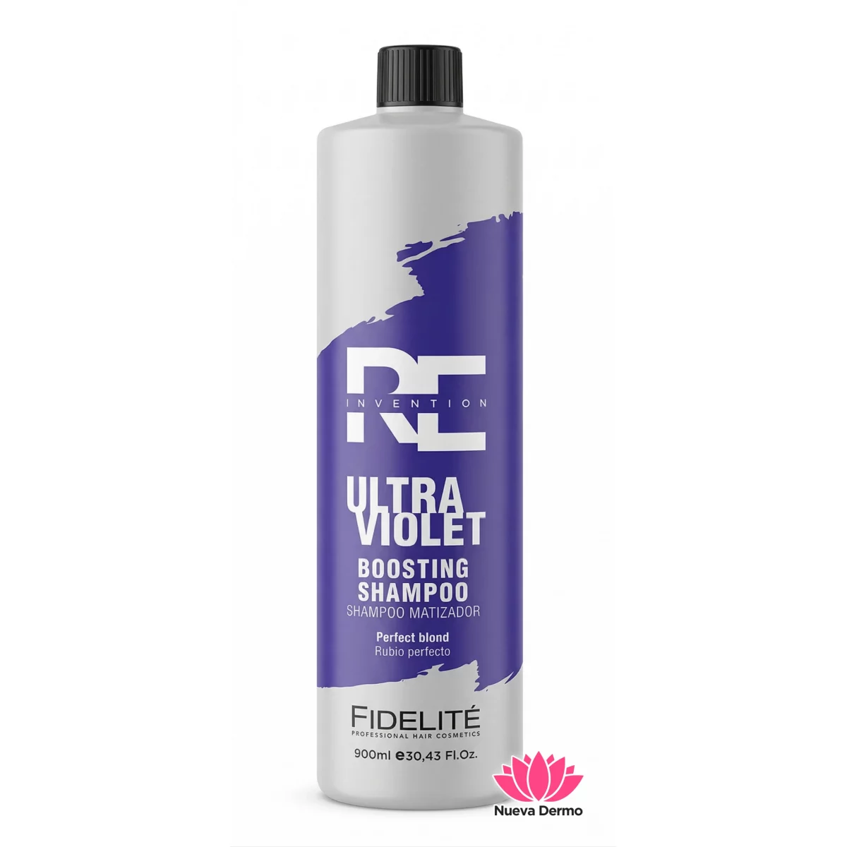Shampoo Ultra Violeta Matizador Boosting Rubio Perfecto Fidelite