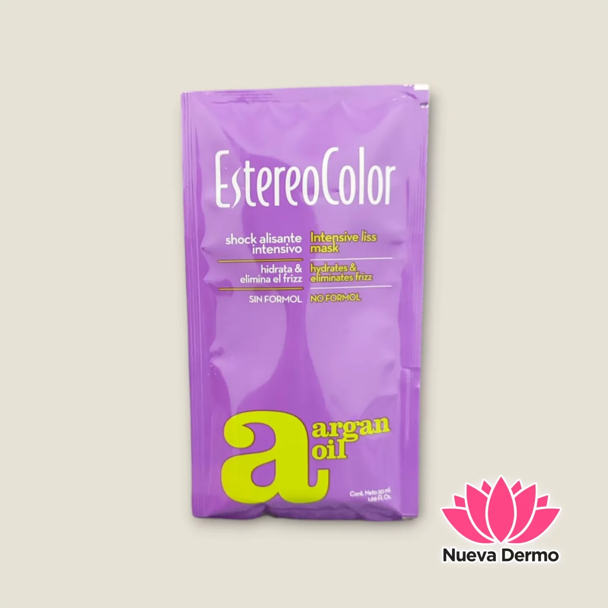 SHOCK ALISANTE INTENSIVO CON ARGÁN 50ml – ESTEREO COLOR