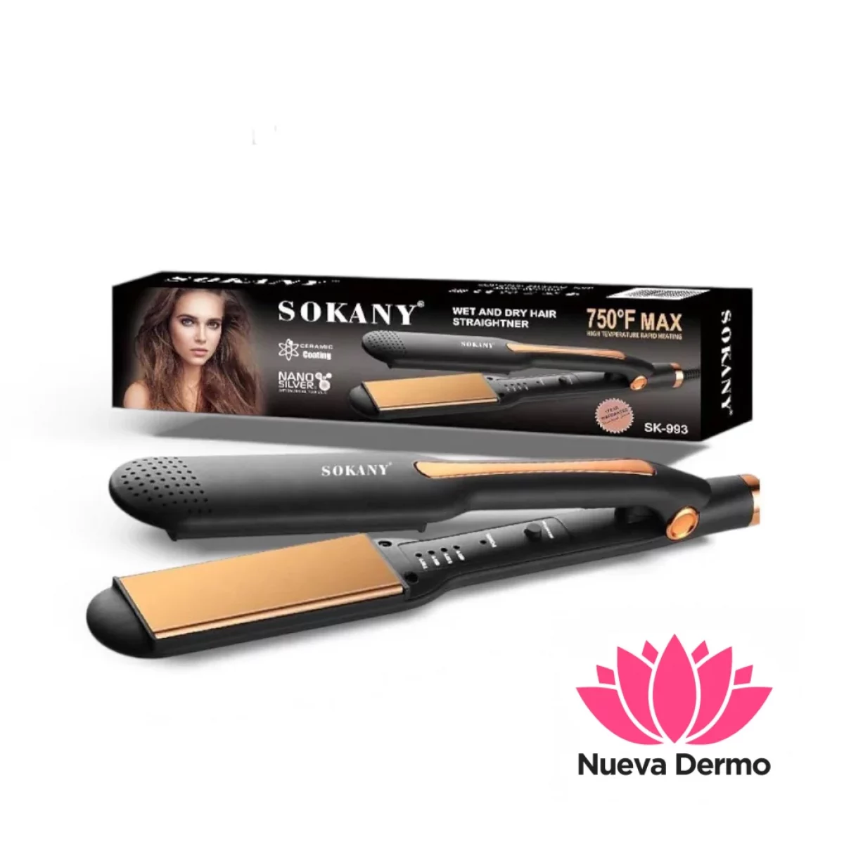 SOKANY PLANCHA DE PELO SK-993 6909930202017