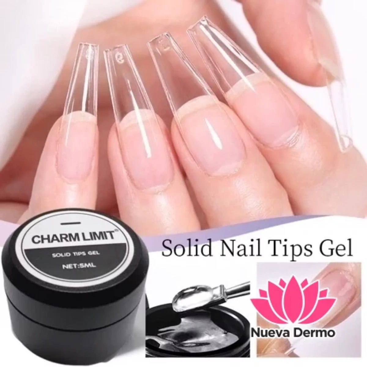 SOLID TIPS GEL CHARM LIMIT 5ML
