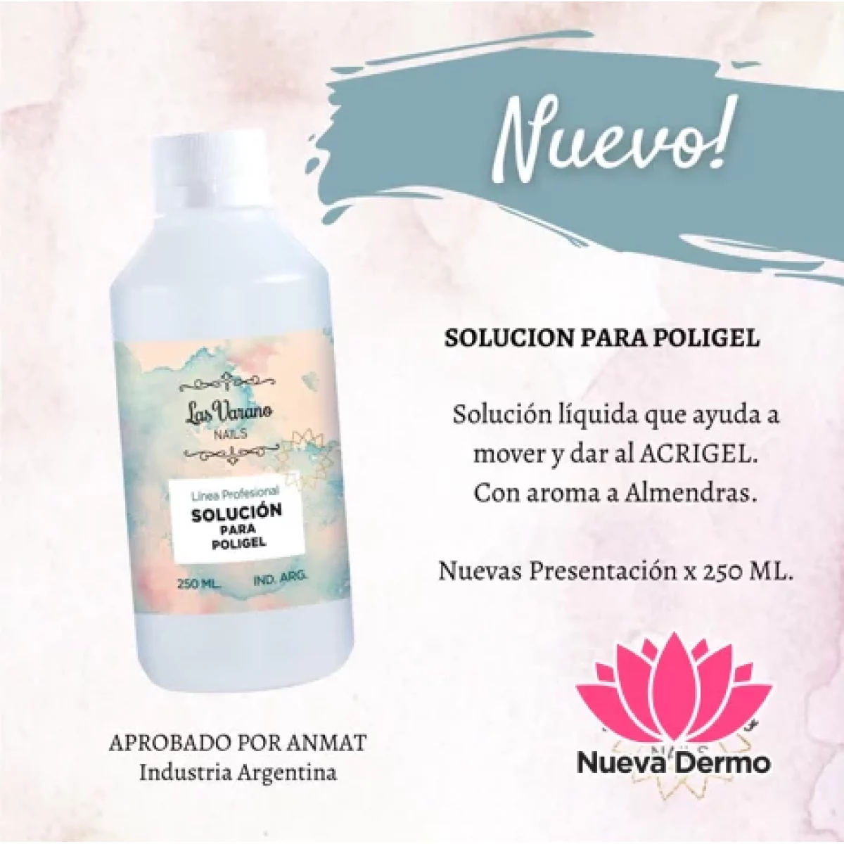 SOLUCION PARA POLYGEL LAS VARANO 100ml