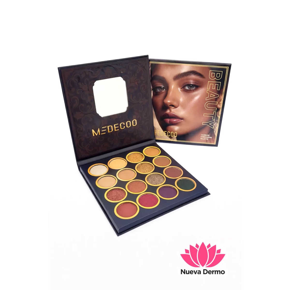 Sombra 16 colores Medeco Beauty PKY-1601...