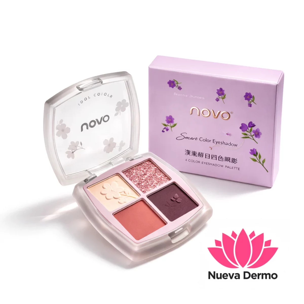 Sombra 4 colores lila flower Novo