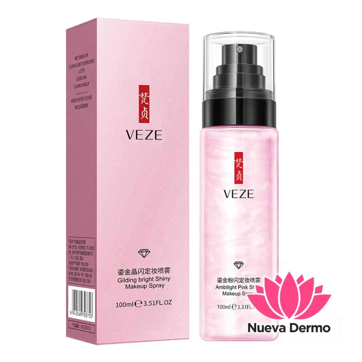 SPRAY FIJADOR DE MAQUILLAJE GLOW REVITALIZANTE 100ML 03713