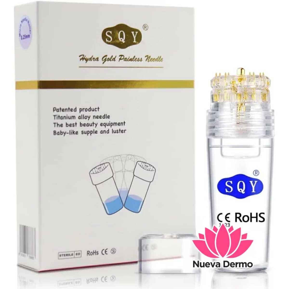 SQY MICRONEEDLE DERMA STAMP MICRONEEDLING TOOL 6970031768863