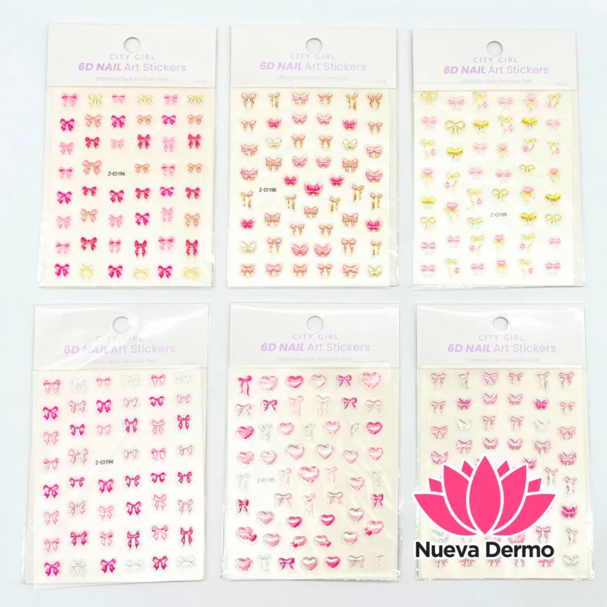STICKER MOÑOS + GLOBOS – PAQUETE 12 UNIDADES – CITY GIRL