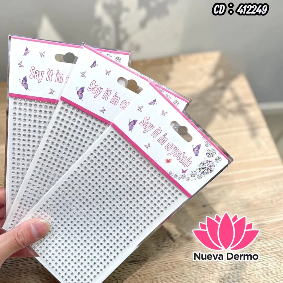 STRASS AUTODHESIVO PLATEADO CD: 412249