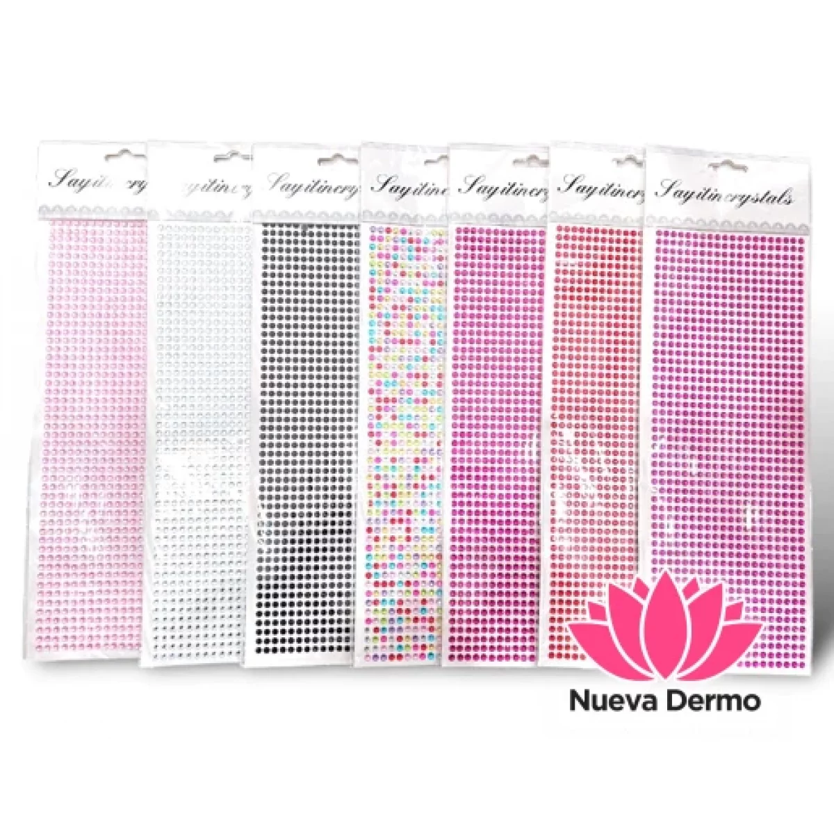 STRASS AUTODHESIVO POR PLANCHA C/U