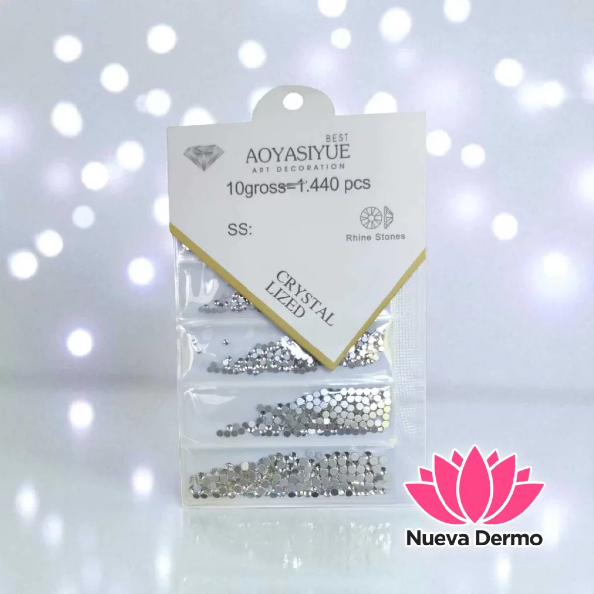 STRASS DE UÑA PLATEADO BEAUTY SKY