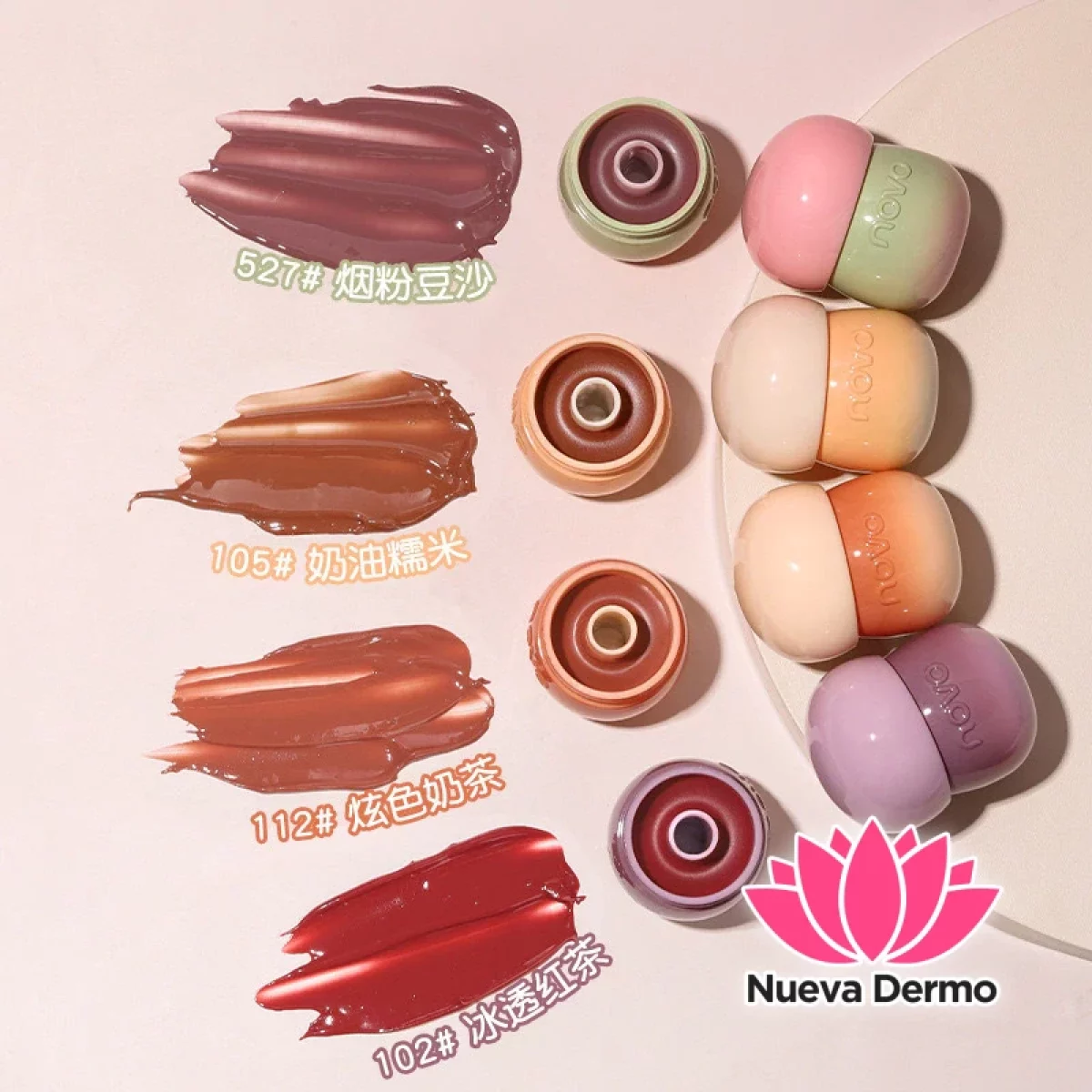 (Surtido segun disponibilidad de tonos) NOVO LABIAL HONGO COLORES MG-518 NOVO5809