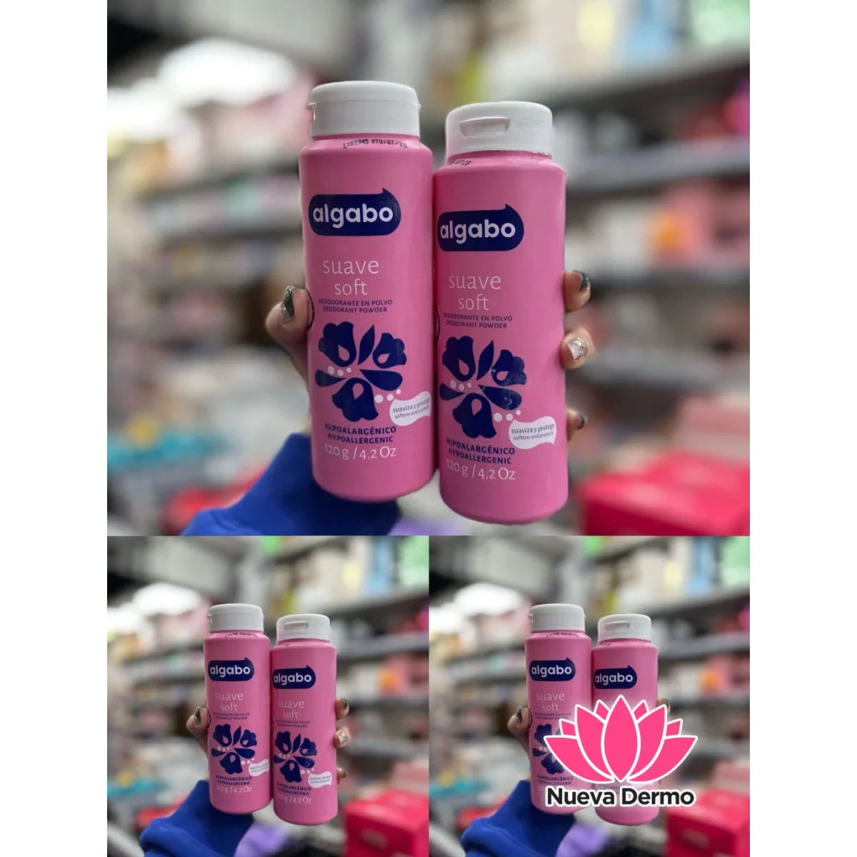 TALCO PARA PIEL DE SUAVE ALGABO