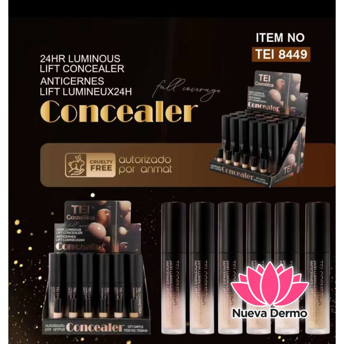 TEI ILUMINADOR LIFT CONCEALER 24H TEI844...