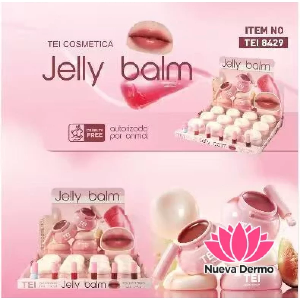 TEI JELLY BALSAMO LABIAL CON PINCEL TEI8...