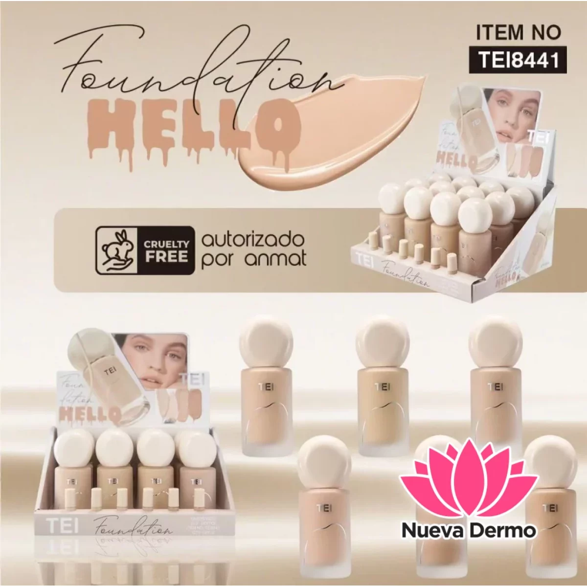 TEI MAQUILLAJE FLUIDO TEI8441