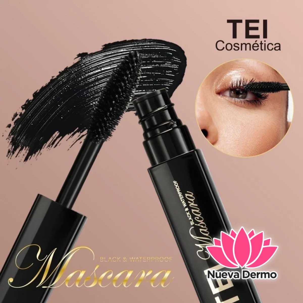 Tei máscara de pestañas negro