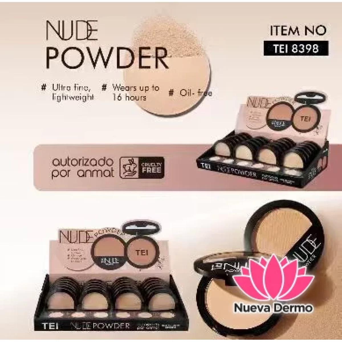 TEI POLVO COMPACTO NUDE TEI8398