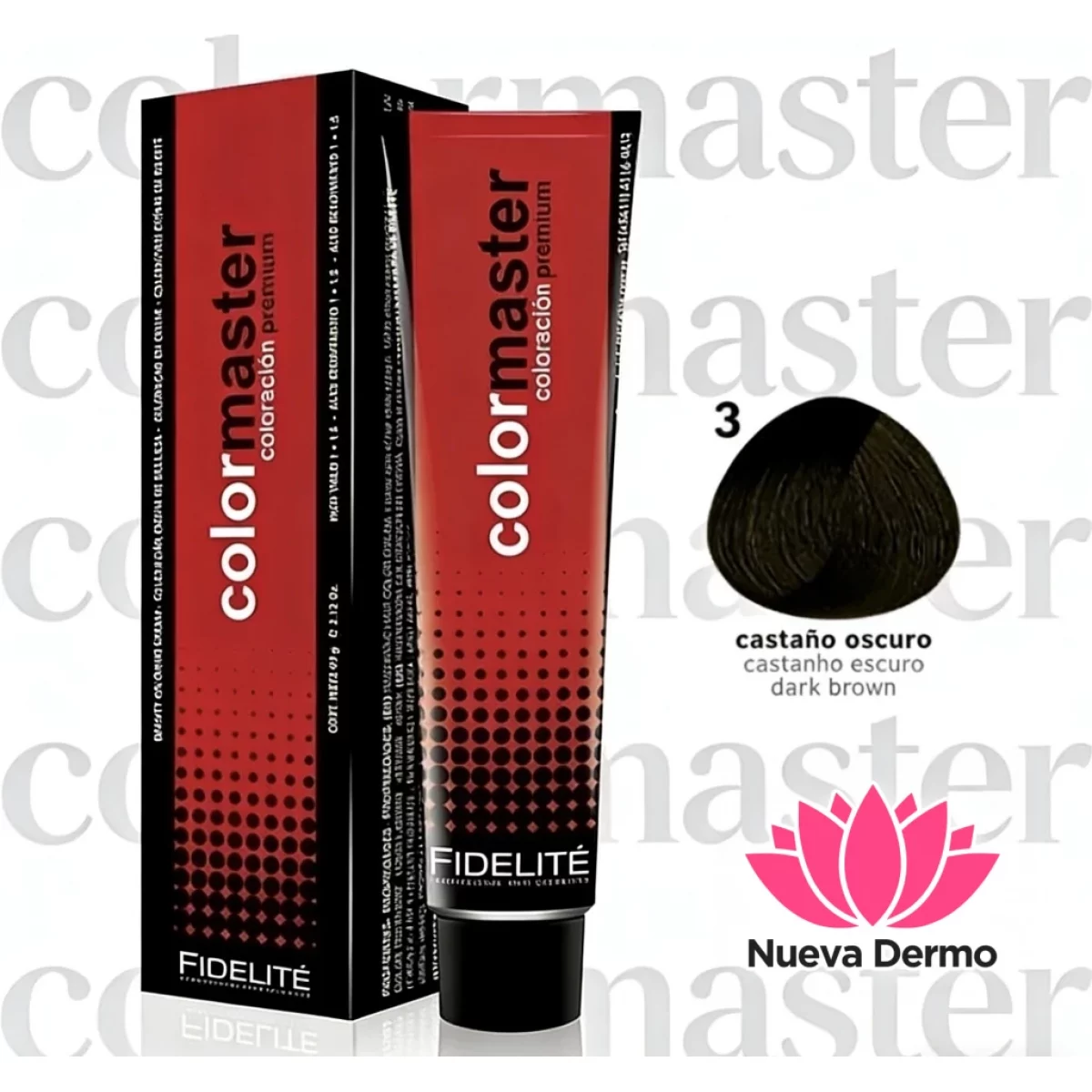 Tintura Color Máster De Fidelite 3 (Castaños oscuros )