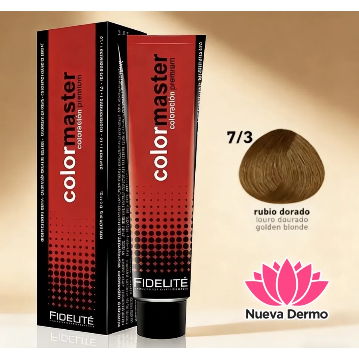 Tintura Color Máster De Fidelite 7.3 (Rubio Dorado)