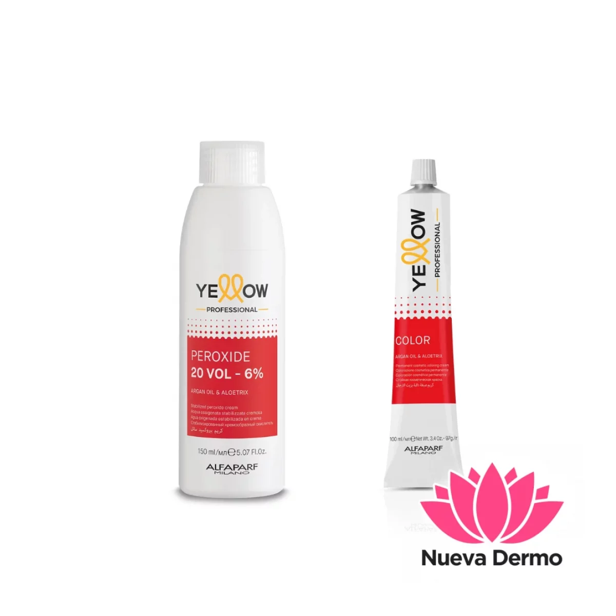 TINTURA DE CABELLO YELLOW + CREMA OXIGENADA