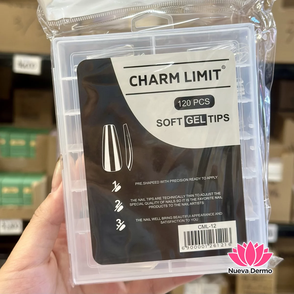 Tips 120pc Charm Limit Coffin soft gel
