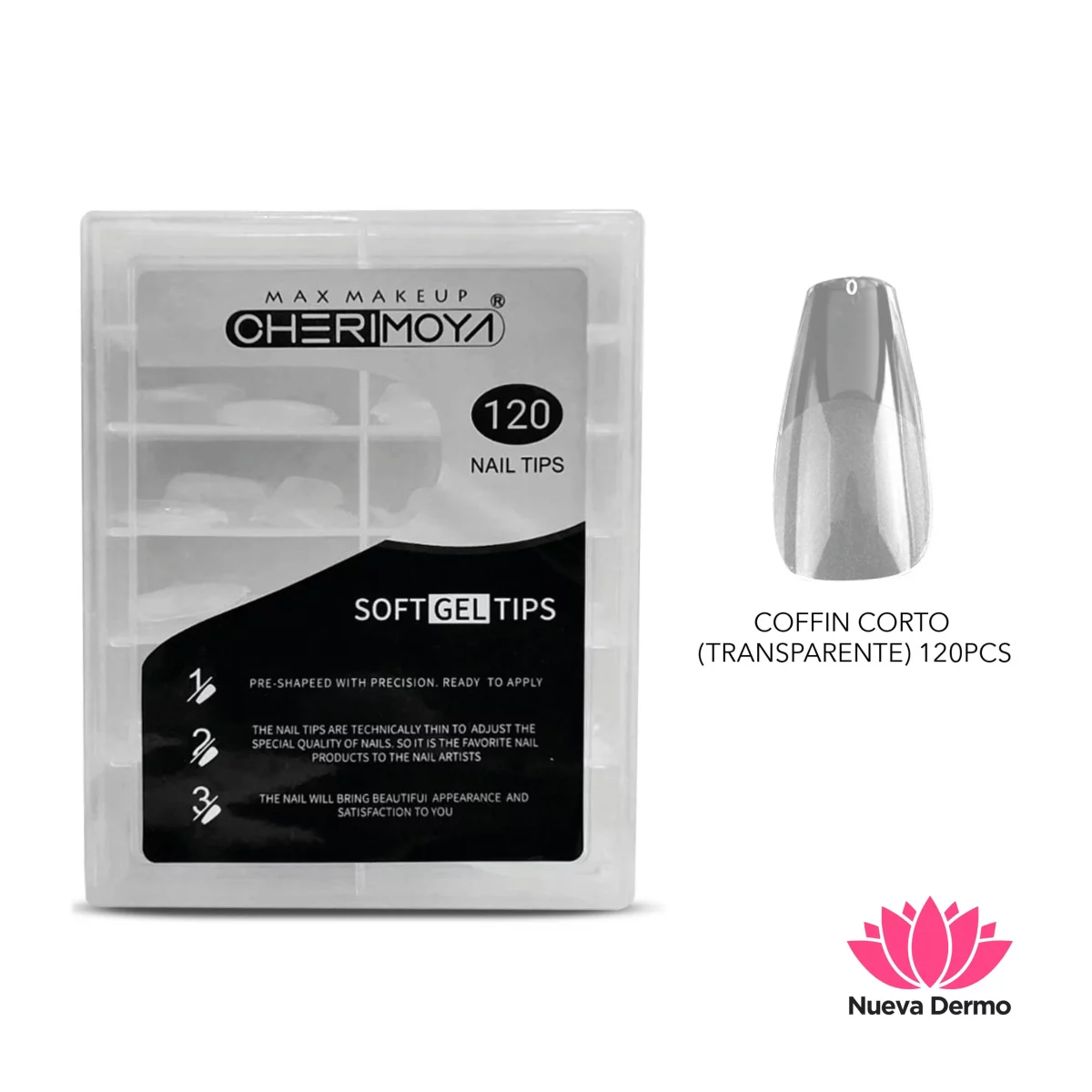 Tips 120pc Cherimoya coffin corto prelimados BH001108