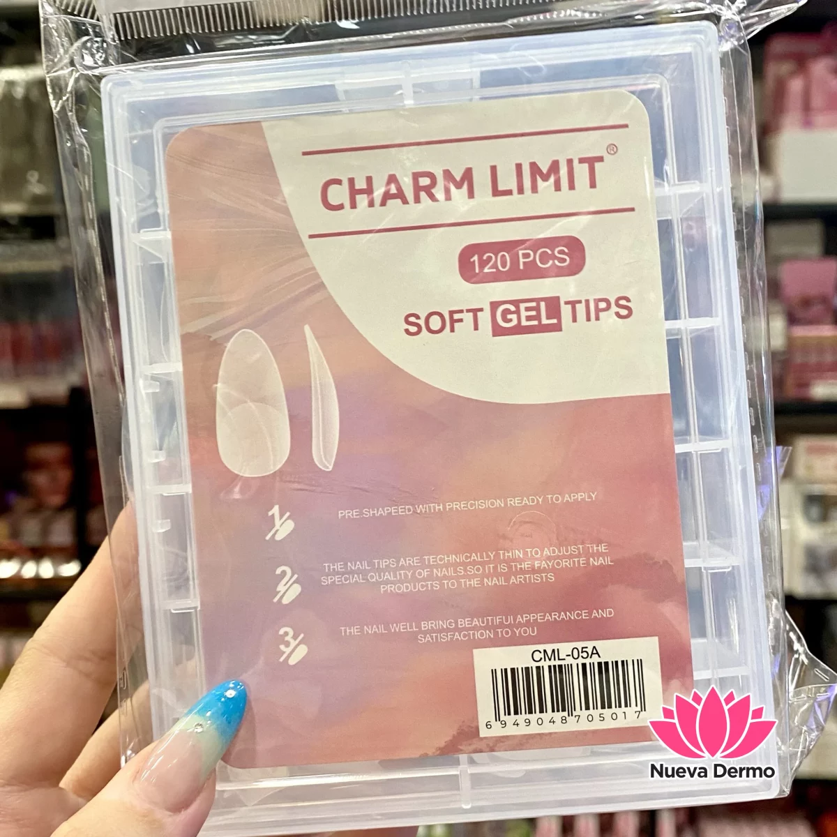 Tips Charm Limit 120pc prelimadas almendras