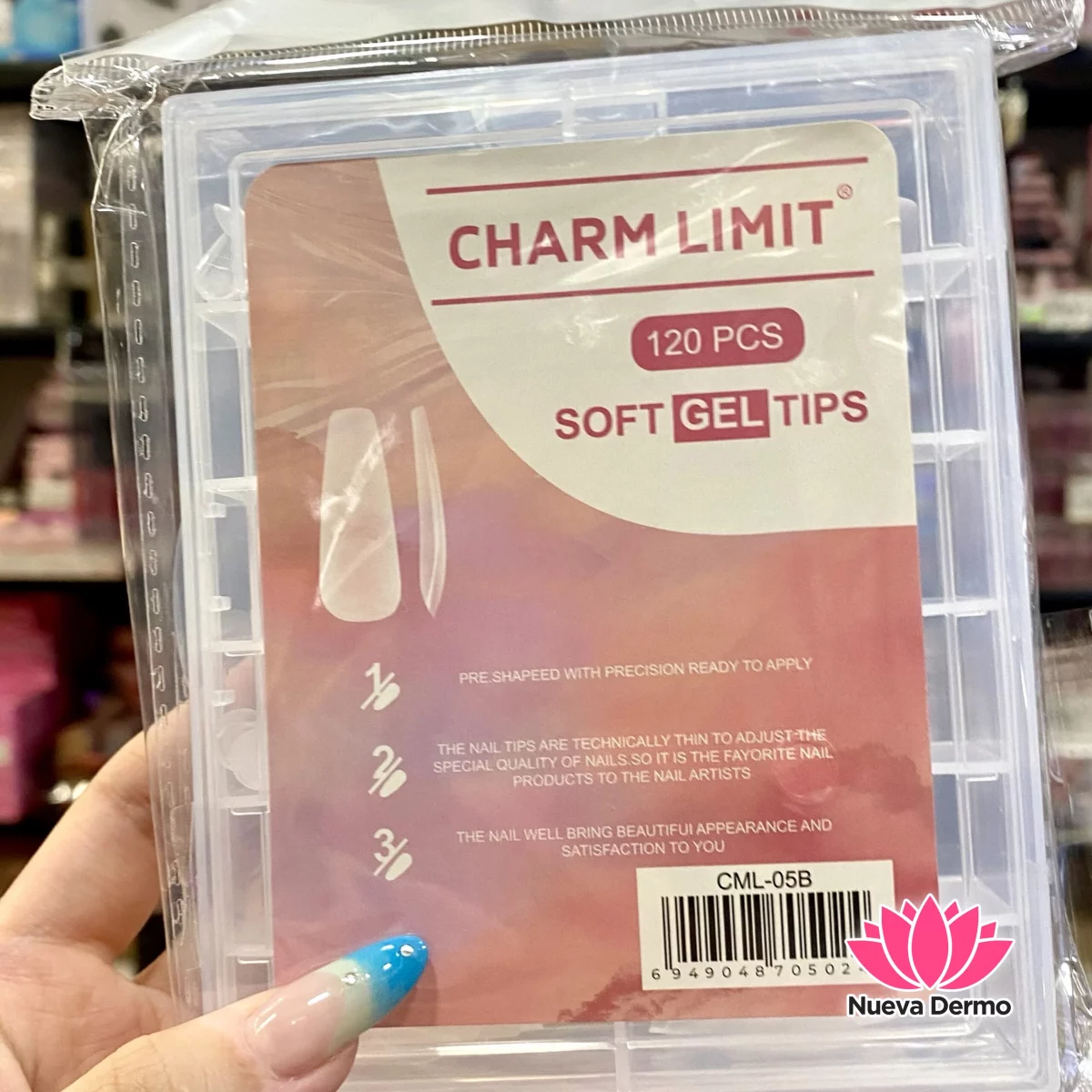 Tips Charm Limit 120pc prelimadas coffin