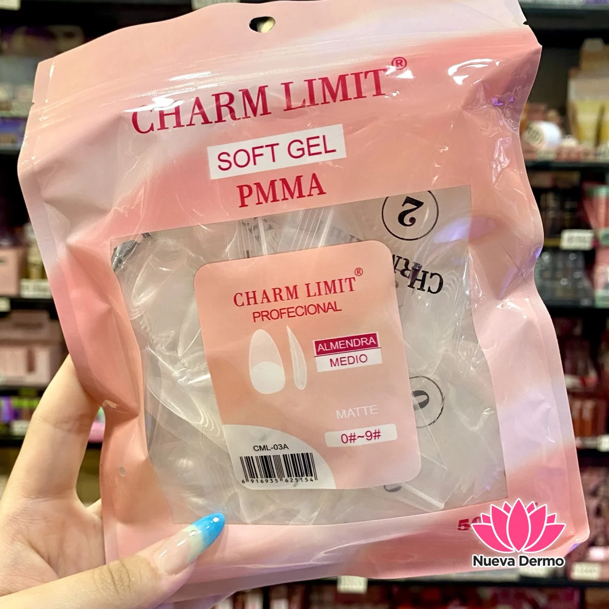 Tips Charm Limit 500pc prelimadas almendras