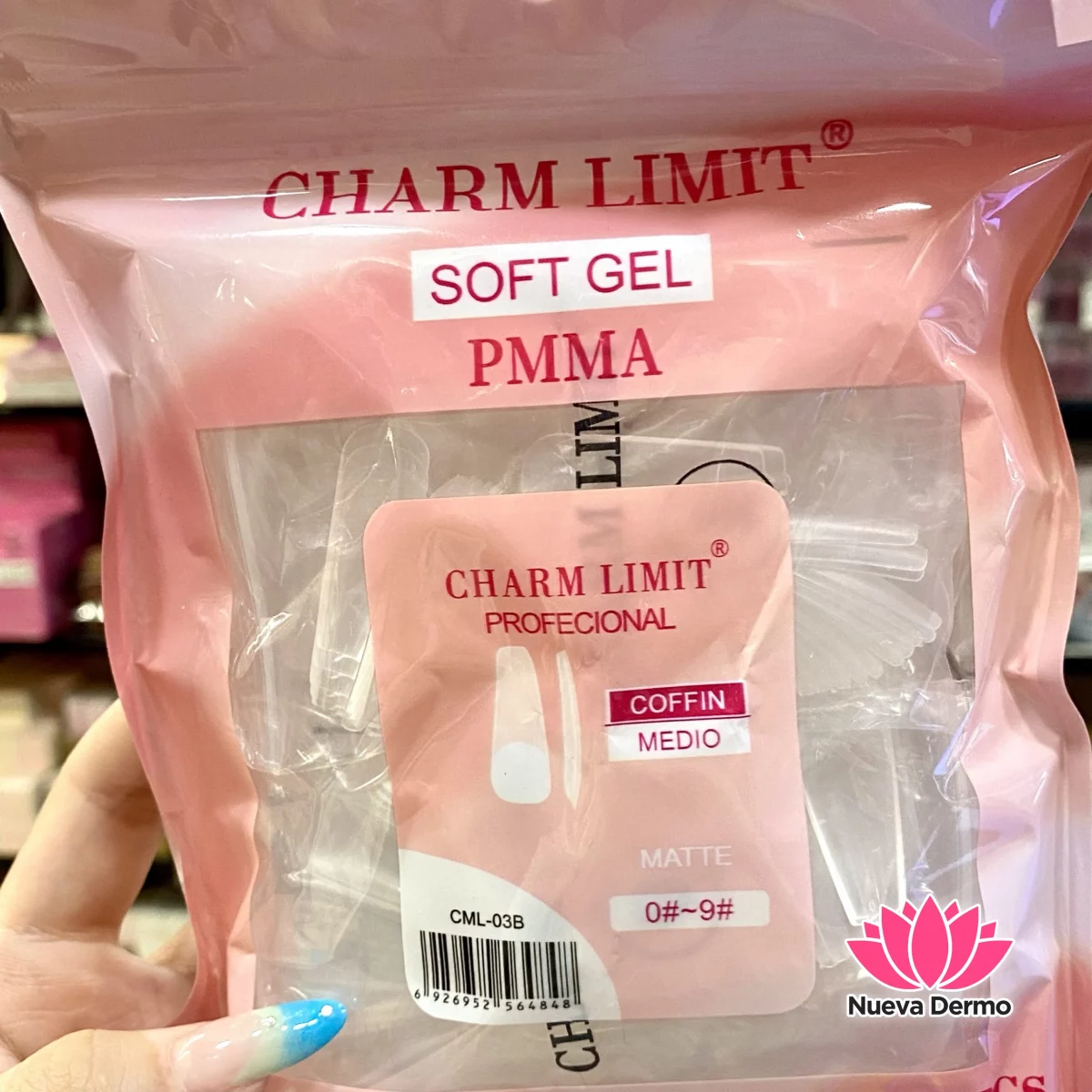 Tips Charm Limit 500pc prelimadas Coffin
